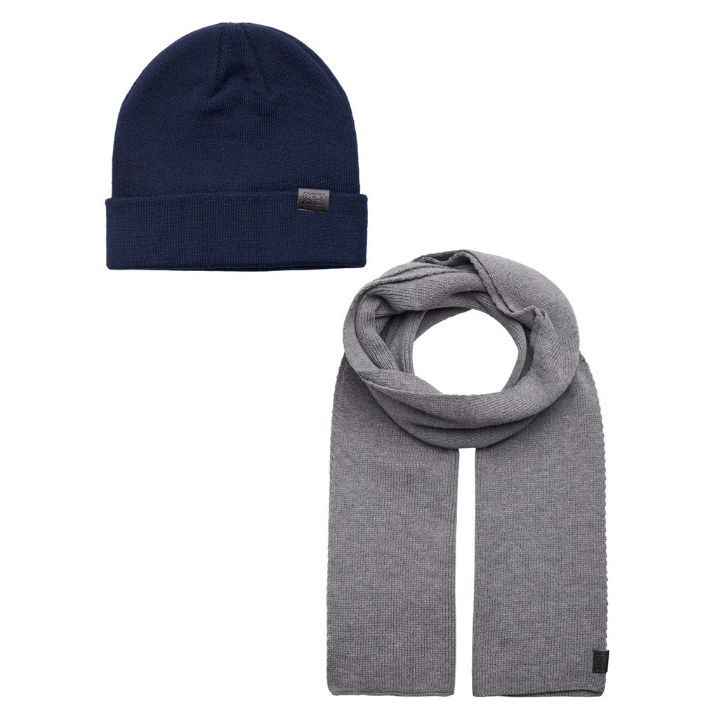 Jack&Jones Erkek Minimalist Bere & Atkı Seti - Kışlık Sıcaklık Main image