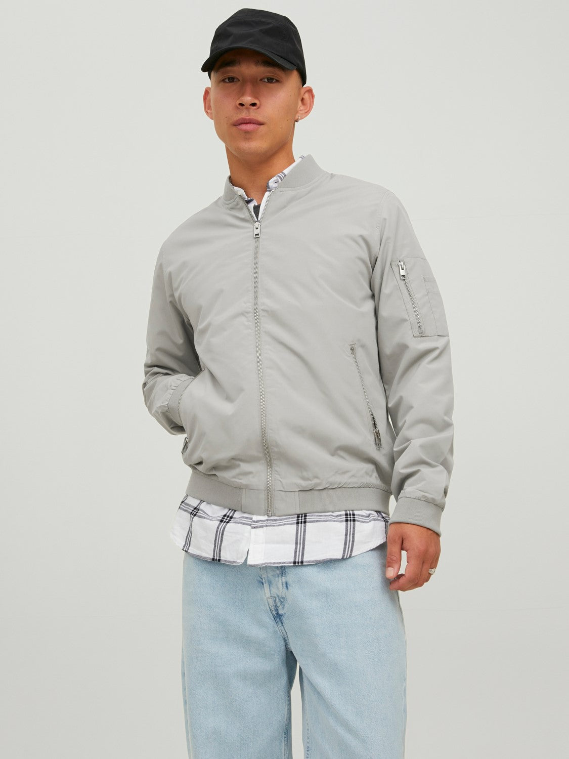 Jack&Jones Erkek Minimalist Bomber Ceket - Regular Fit Main image