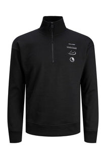 Jack&Jones Erkek Minimalist Yarım Fermuarlı Uzun Kol Sweatshirt