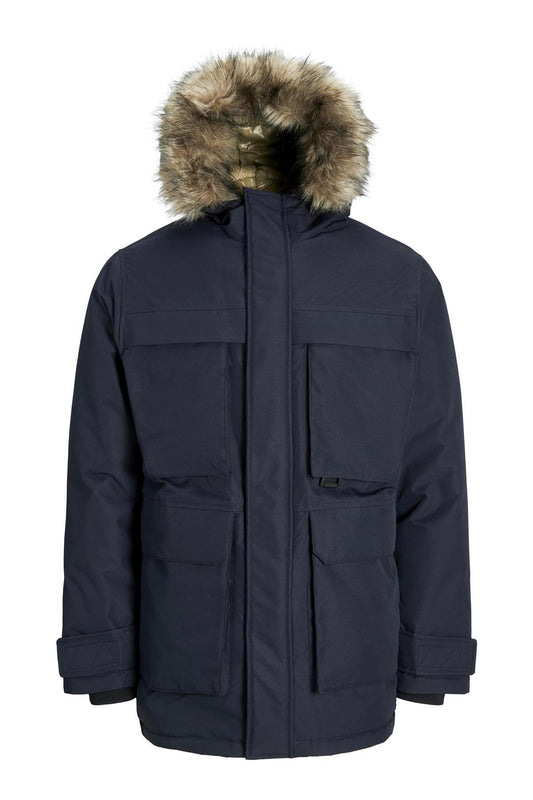 Jack&Jones Erkek Oversize Kapüşonlu Kışlık Mont - Sıcak ve Şık!