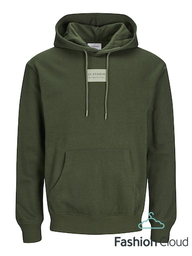 Jack&Jones Erkek Oversize Kapüşonlu Sweatshirt - Minimalist Tarz Secondary image