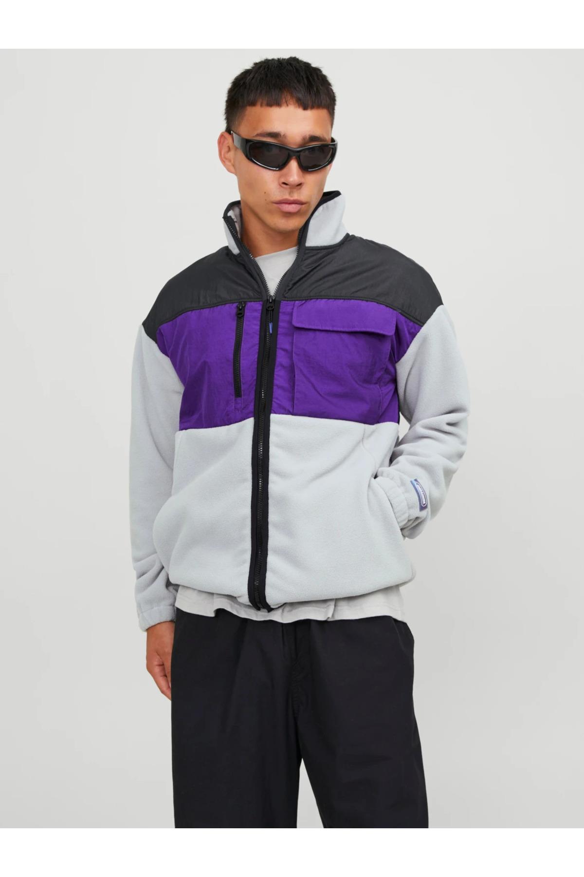 Jack&Jones Erkek Oversize Polar Ceket - Minimalist & Şık Main image