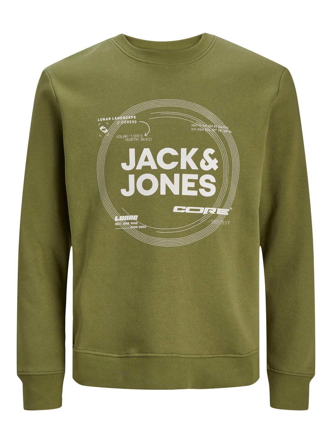 Jack&Jones Erkek Oversize Sweatshirt - Minimalist Tasarım - Günlük Kullanım İkincil görsel