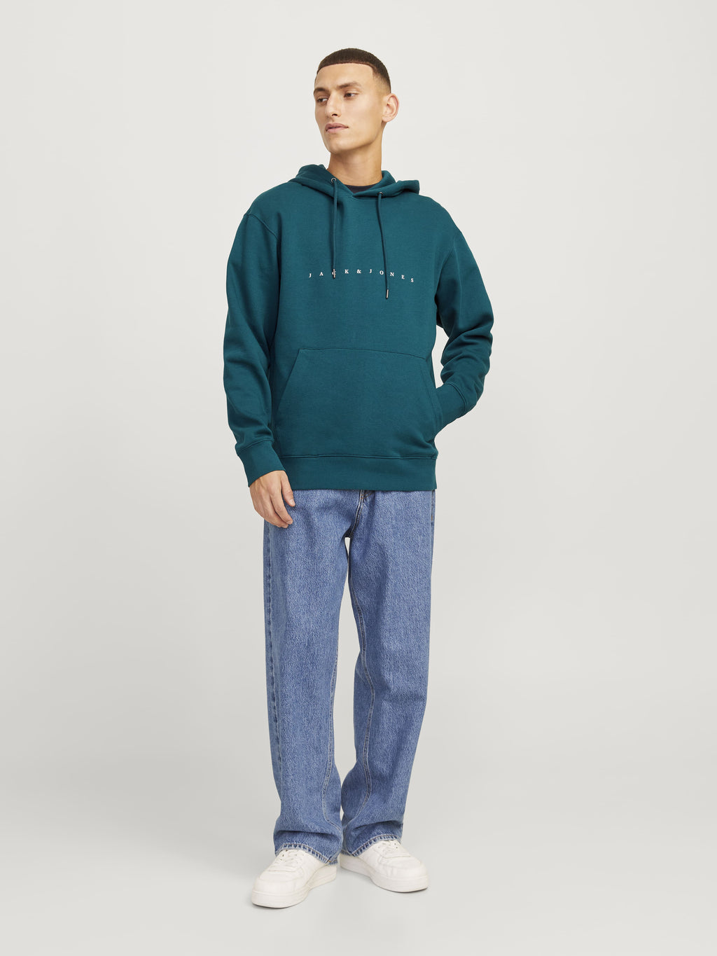 Jack&Jones Erkek Oversize Kapüşonlu Sweatshirt - Rahat ve Şık Günlük Stil