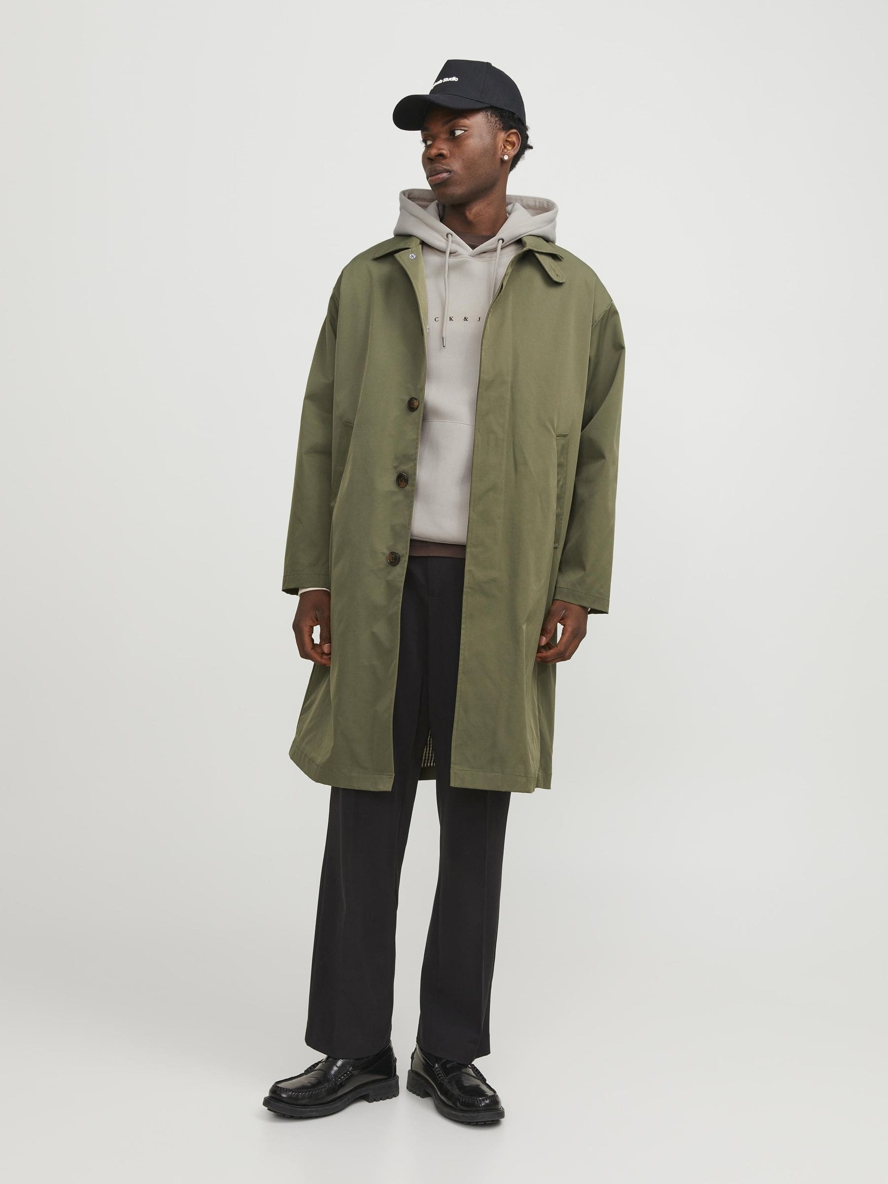 Jack&Jones Erkek Oversize Kapüşonlu Sweatshirt - Rahat ve Şık Günlük Stil