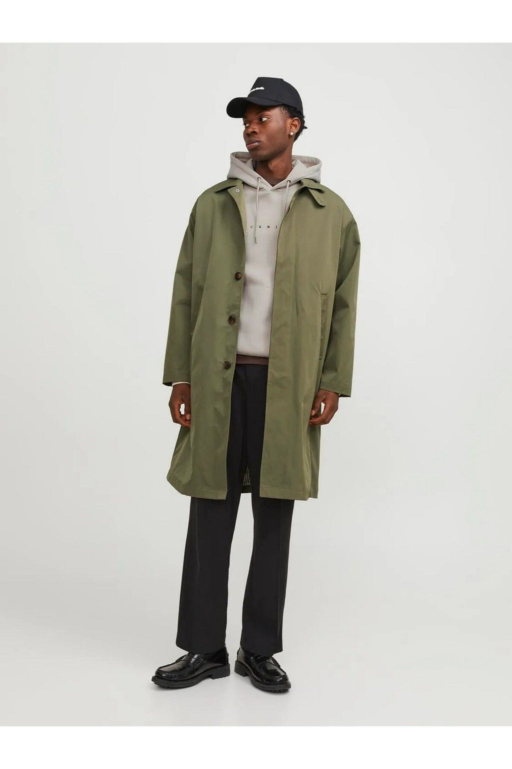 Jack&Jones Erkek Oversize Kapüşonlu Sweatshirt - Rahat ve Şık Günlük Stil