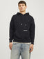 Jack&Jones Erkek Oversize Kapüşonlu Sweatshirt - Minimalist Günlük