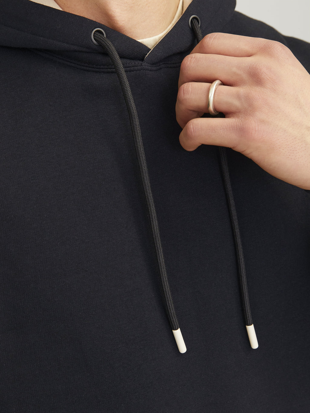 Jack&Jones Erkek Oversize Kapüşonlu Sweatshirt - Minimalist Günlük