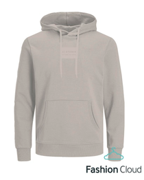 Jack&Jones Erkek Oversize Kapüşonlu Sweatshirt - Minimalist Tarz