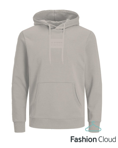 Jack&Jones Erkek Oversize Kapüşonlu Sweatshirt - Minimalist Tarz