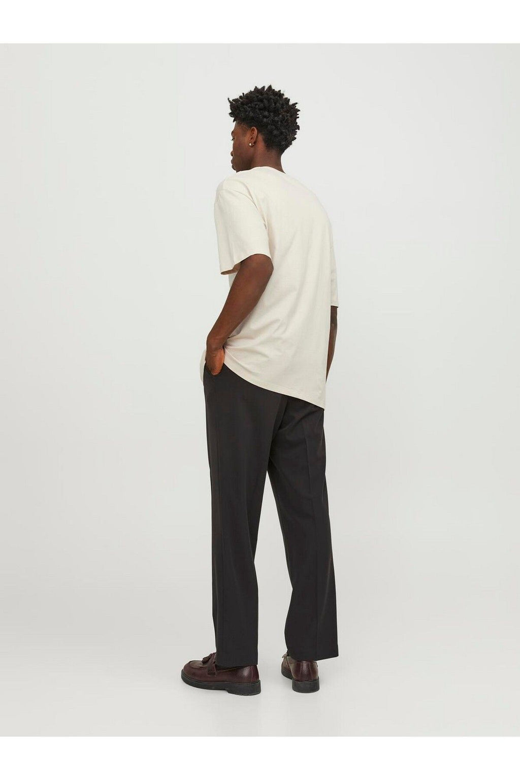 Jack&Jones Oversize Minimalist Erkek T-Shirt - Rahat Kesim Kısa Kol