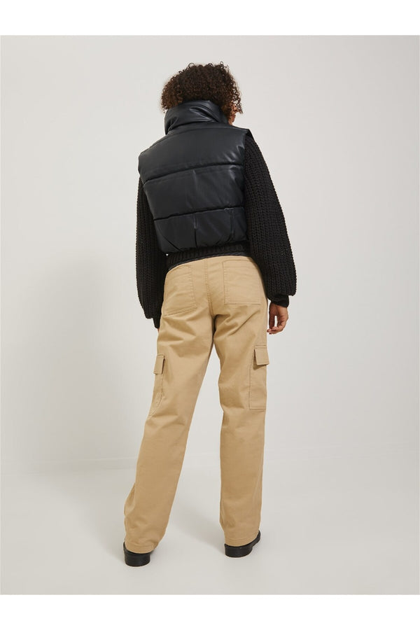 Jack&Jones JJXX Kadın Crop Oversize Suni Deri Yelek