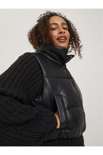 Jack&Jones JJXX Kadın Crop Oversize Suni Deri Yelek