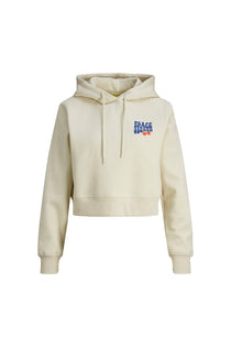 Jack&Jones JJXX Kadın Oversize Crop Kapüşonlu Sweatshirt - Minimalist Stil