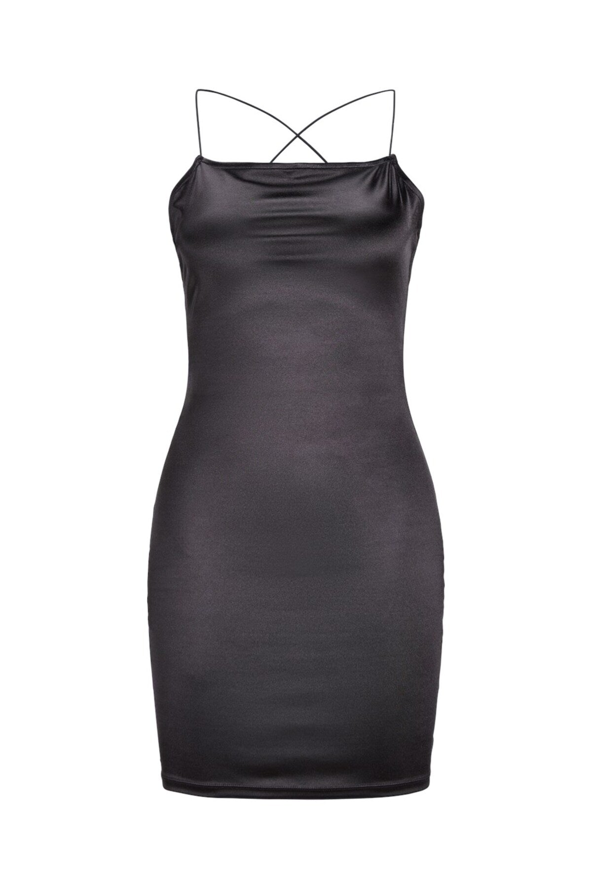 Jack&Jones JJXX Minimalist İnce Askılı Saten Mini Elbise Secondary image