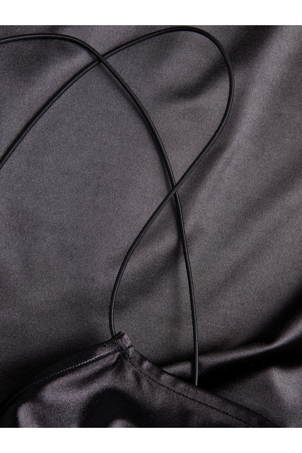 Jack&Jones JJXX Minimalist İnce Askılı Saten Mini Elbise