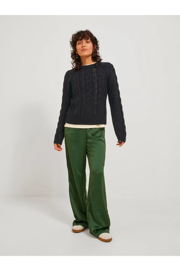 Jack&Jones JJXX Minimalist Örgü Kadın Kazak - Uzun Kol - Günlük