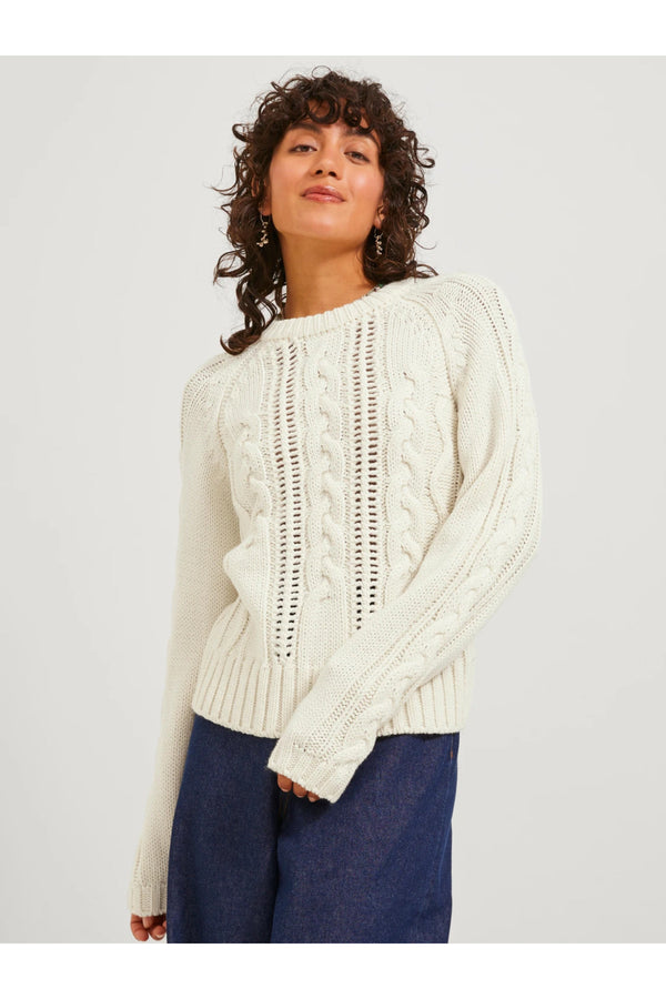 Jack&Jones JJXX Minimalist Örgü Kadın Kazak - Uzun Kol - Günlük