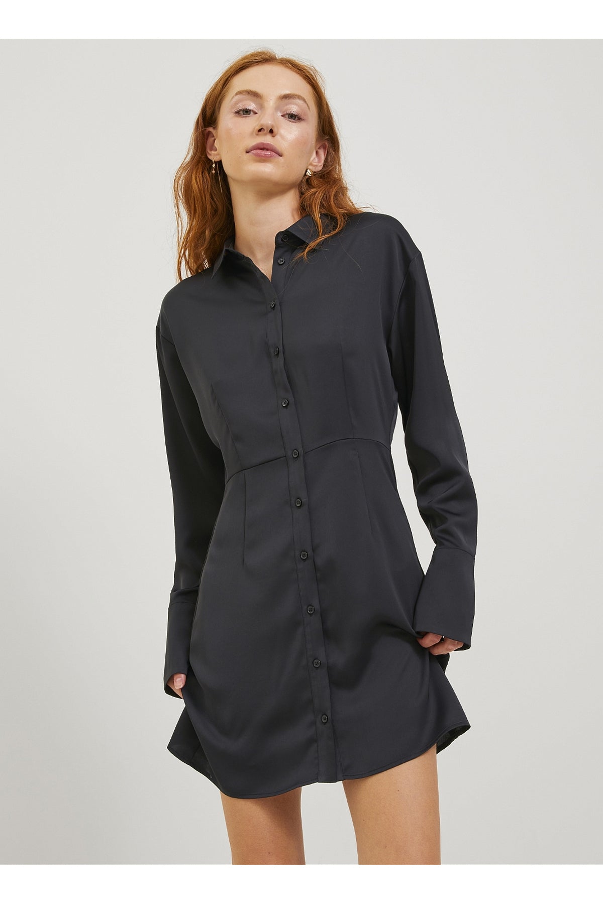 Jack&Jones JJXX Minimalist Saten Mini Elbise - Günlük & Parti Main image