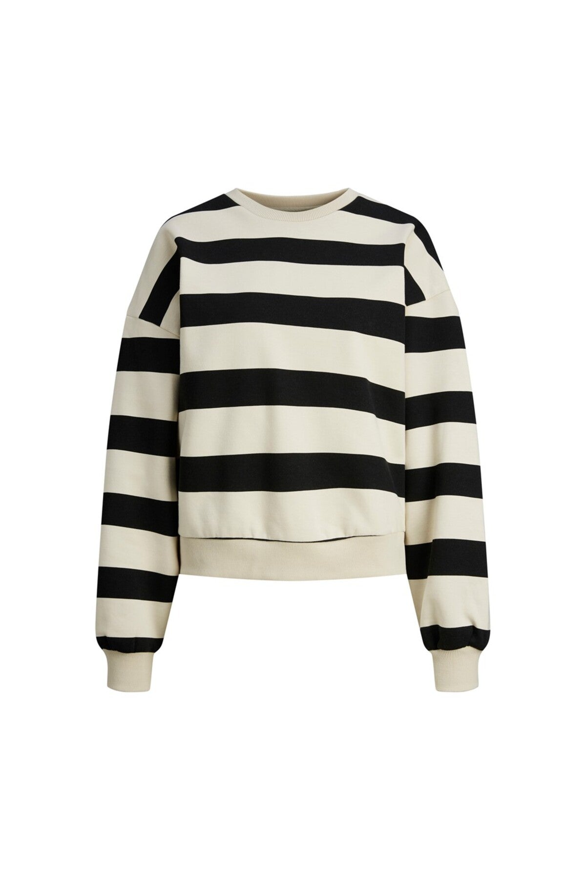 Jack&Jones JJXX Oversize Çizgili Uzun Kol Kadın Sweatshirt - Günlük Şıklık