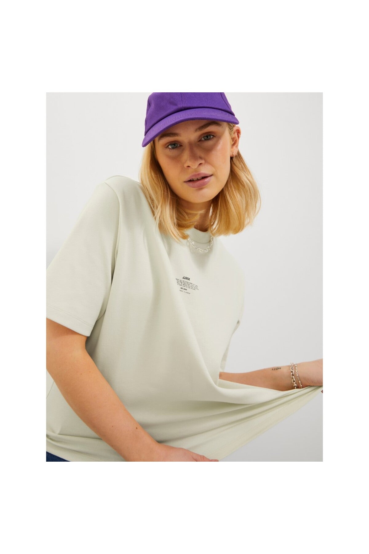 Jack&Jones JJXX Oversize Minimalist Kadın T-Shirt - Kısa Kol
