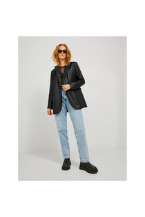 Jack&Jones JJXX Oversize Uzun Kol Deri Kadın Ceket - Minimalist Tarz