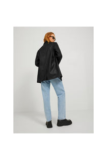 Jack&Jones JJXX Oversize Uzun Kol Deri Kadın Ceket - Minimalist Tarz