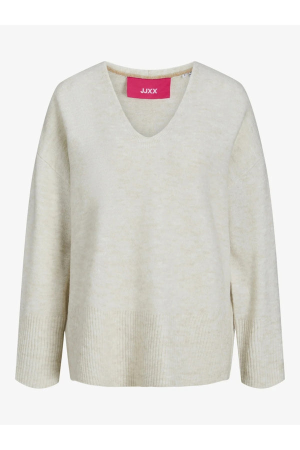 Jack&Jones JJXX Oversize V Yaka Kadın Kazak - Minimalist & Rahat