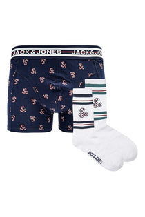 Jack&Jones Minimalist Erkek Boxer Şort & Çorap Seti - Rahat ve Şık
