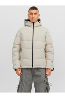 Jack&Jones Minimalist Oversize Kapüşonlu Erkek Kışlık Mont