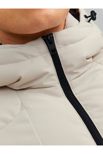 Jack&Jones Minimalist Oversize Kapüşonlu Erkek Kışlık Mont