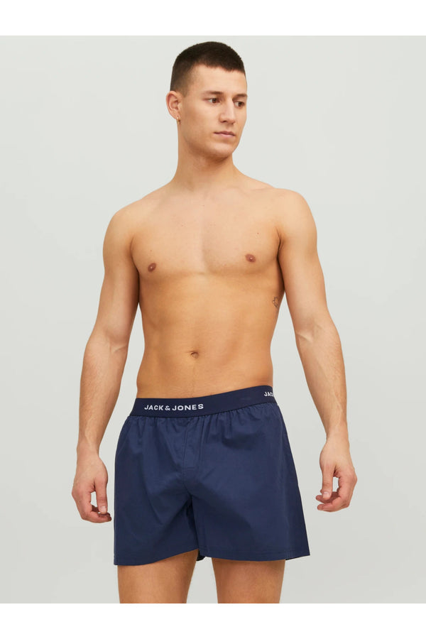 Jack&Jones Minimalist Pamuk Erkek Boxer Şort 2'li Set - Rahat ve Şık