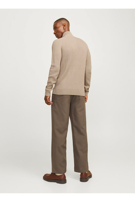Jack&Jones Minimalist Yüksek Yakalı Uzun Kol Erkek Kazak - Günlük Şıklık