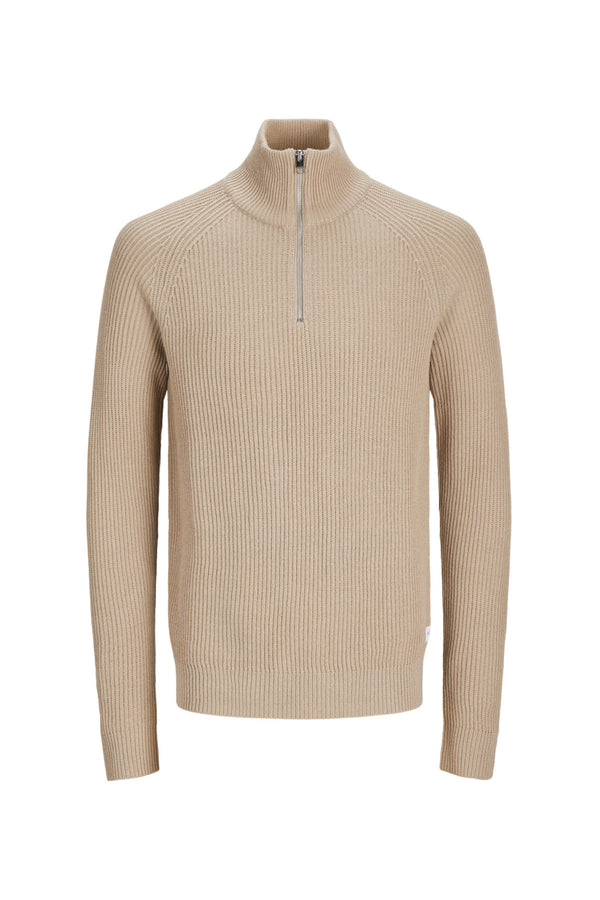 Jack&Jones Minimalist Yüksek Yakalı Uzun Kol Erkek Kazak - Günlük Şıklık