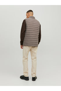 Jack&Jones Oversize Fermuarlı Yaka Erkek Yelek - Minimalist Tarz