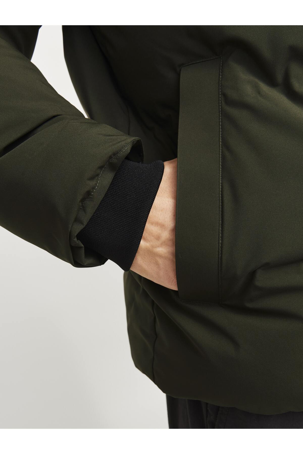 Jack&Jones Oversize Kapüşonlu Şişme Mont - Kışlık Erkek Mont
