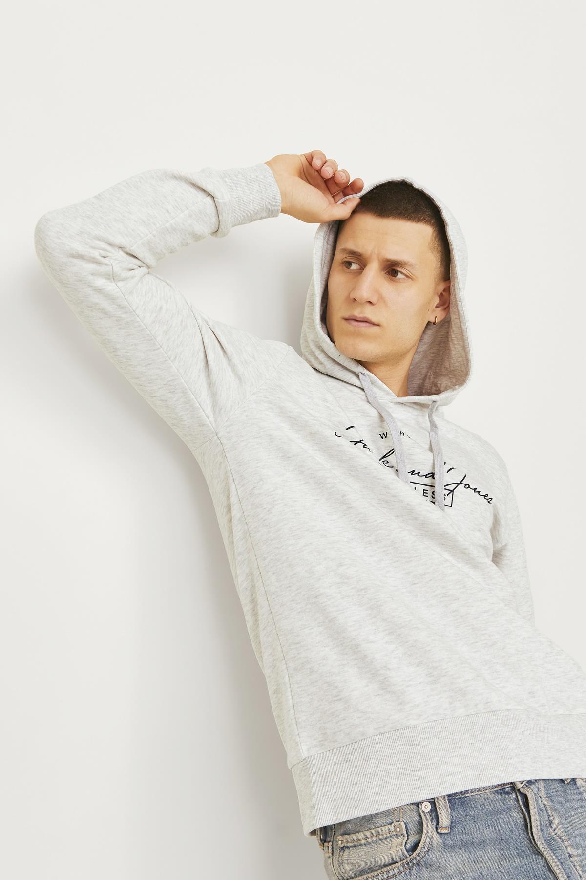 Jack&Jones Oversize Kapüşonlu Sweatshirt - Erkek Günlük Sweatshirt