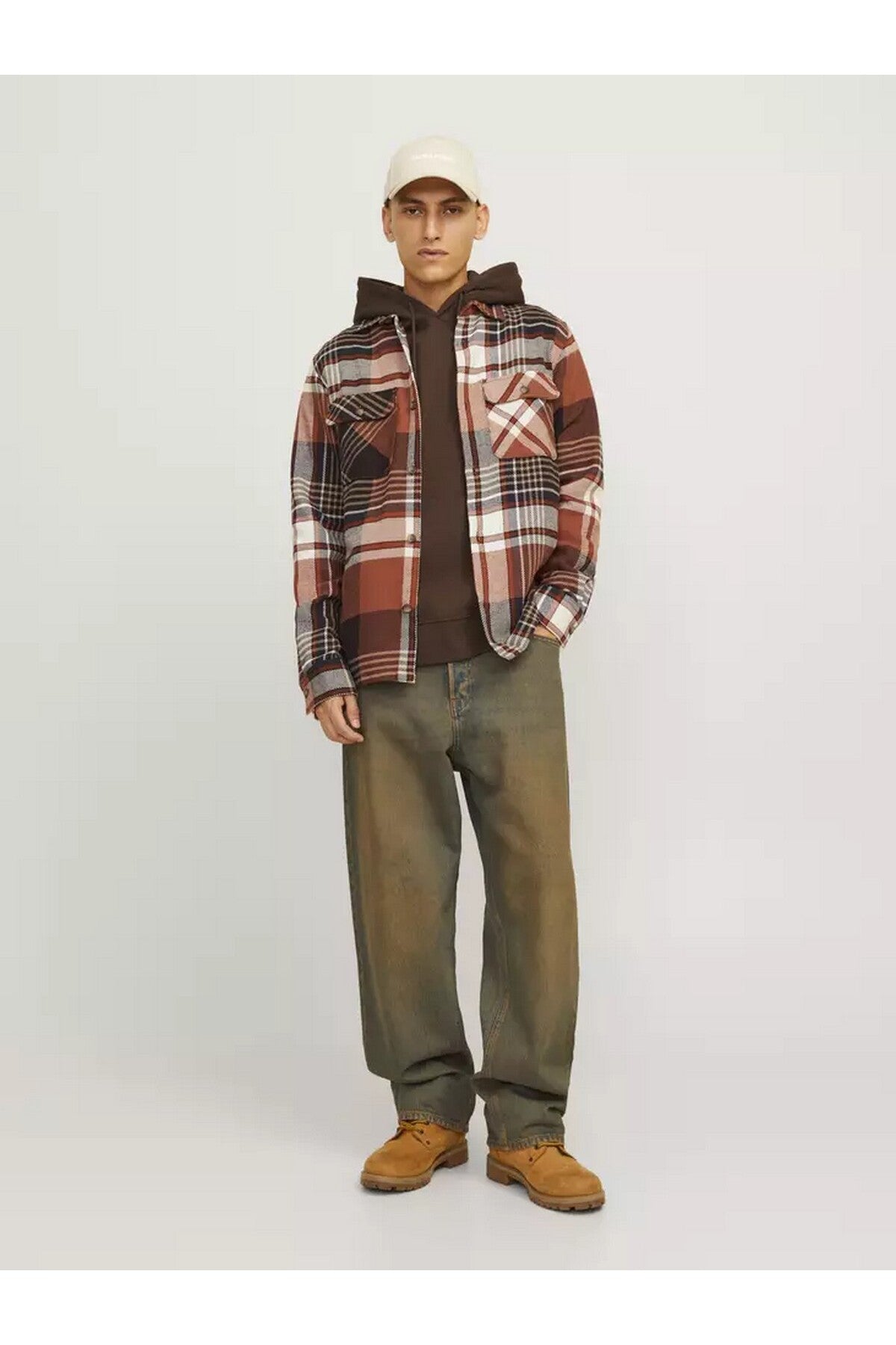 Jack&Jones Oversize Kareli Gömlek - Erkek Günlük Gömlek Main image