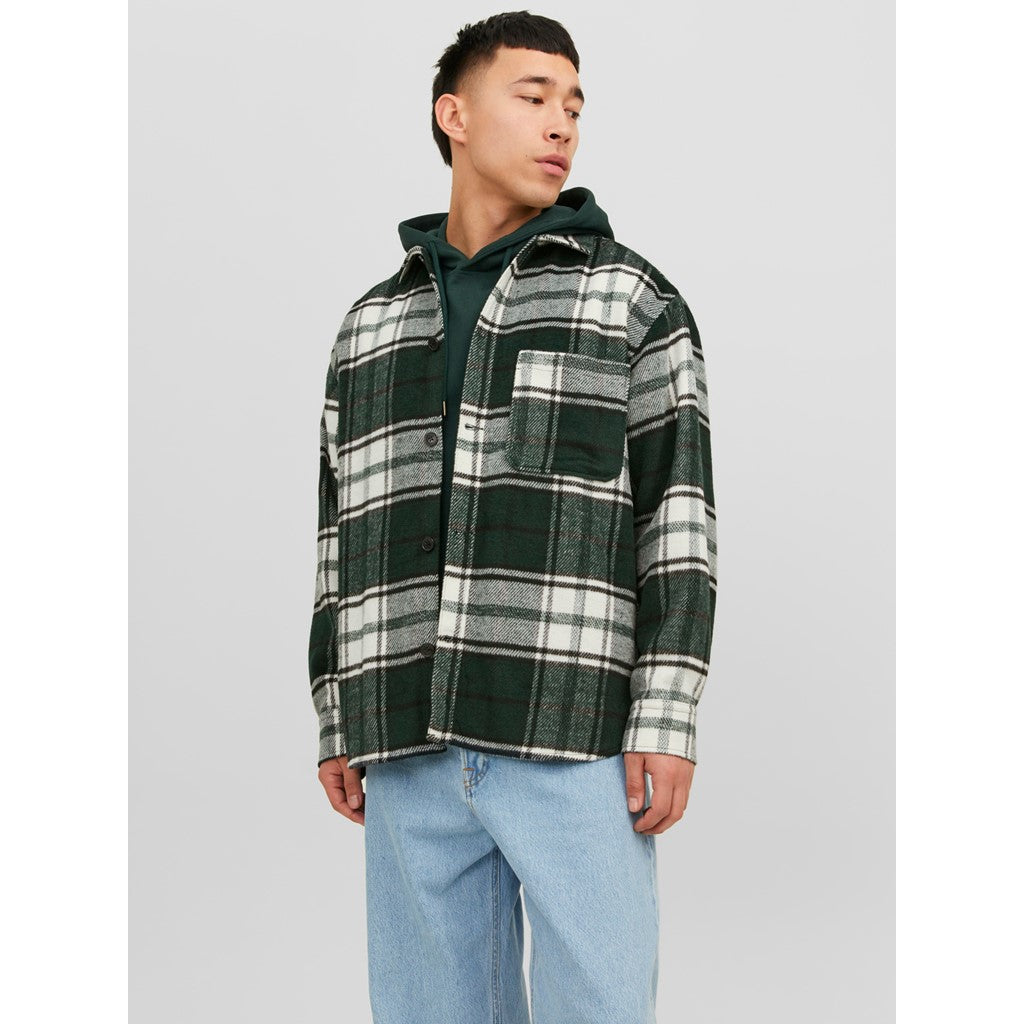 Jack&Jones Oversize Kareli Uzun Kol Gömlek - Günlük Şıklık Secondary image