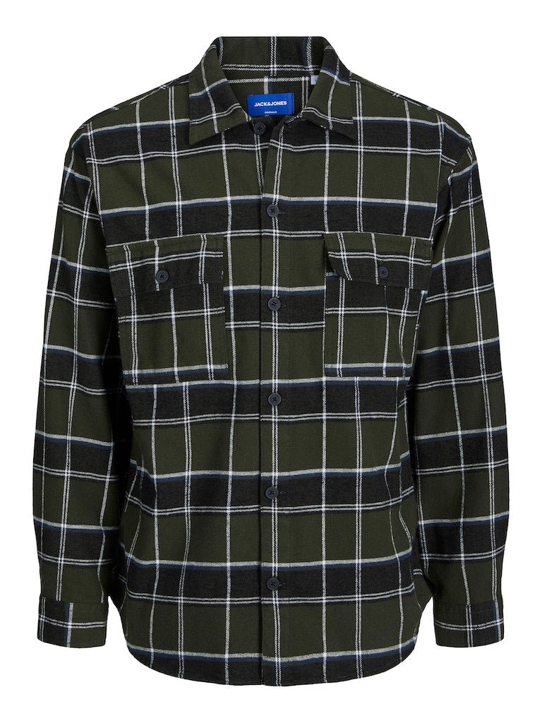 Jack&Jones Oversize Kareli Uzun Kol Gömlek - Günlük Stil Secondary image