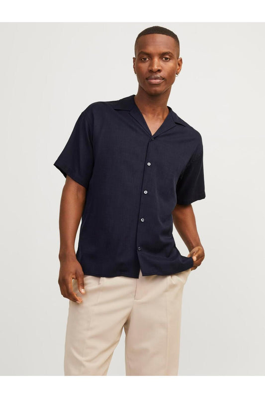 Jack&Jones Oversize Kısa Kol Erkek Gömlek - Minimalist & Rahat