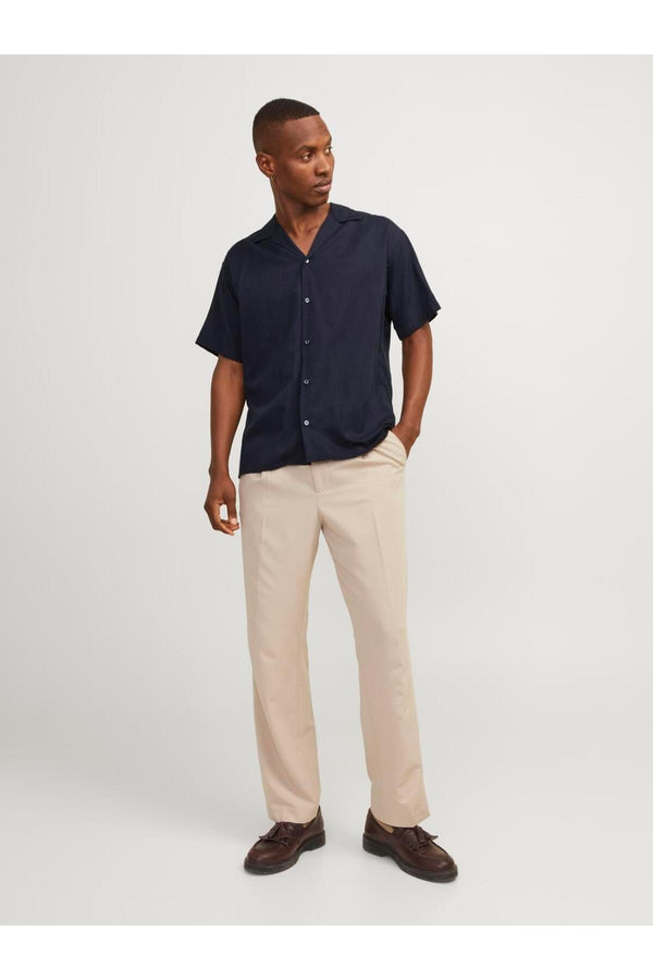Jack&Jones Oversize Kısa Kol Erkek Gömlek - Minimalist & Rahat