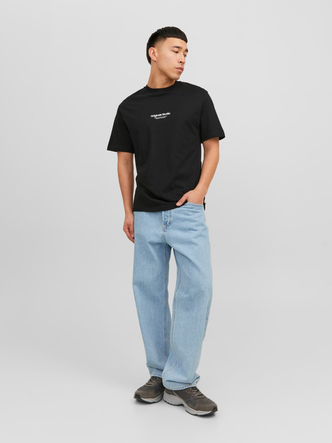Jack&Jones Oversize Minimalist Erkek T-Shirt - Günlük & Rahat Main image