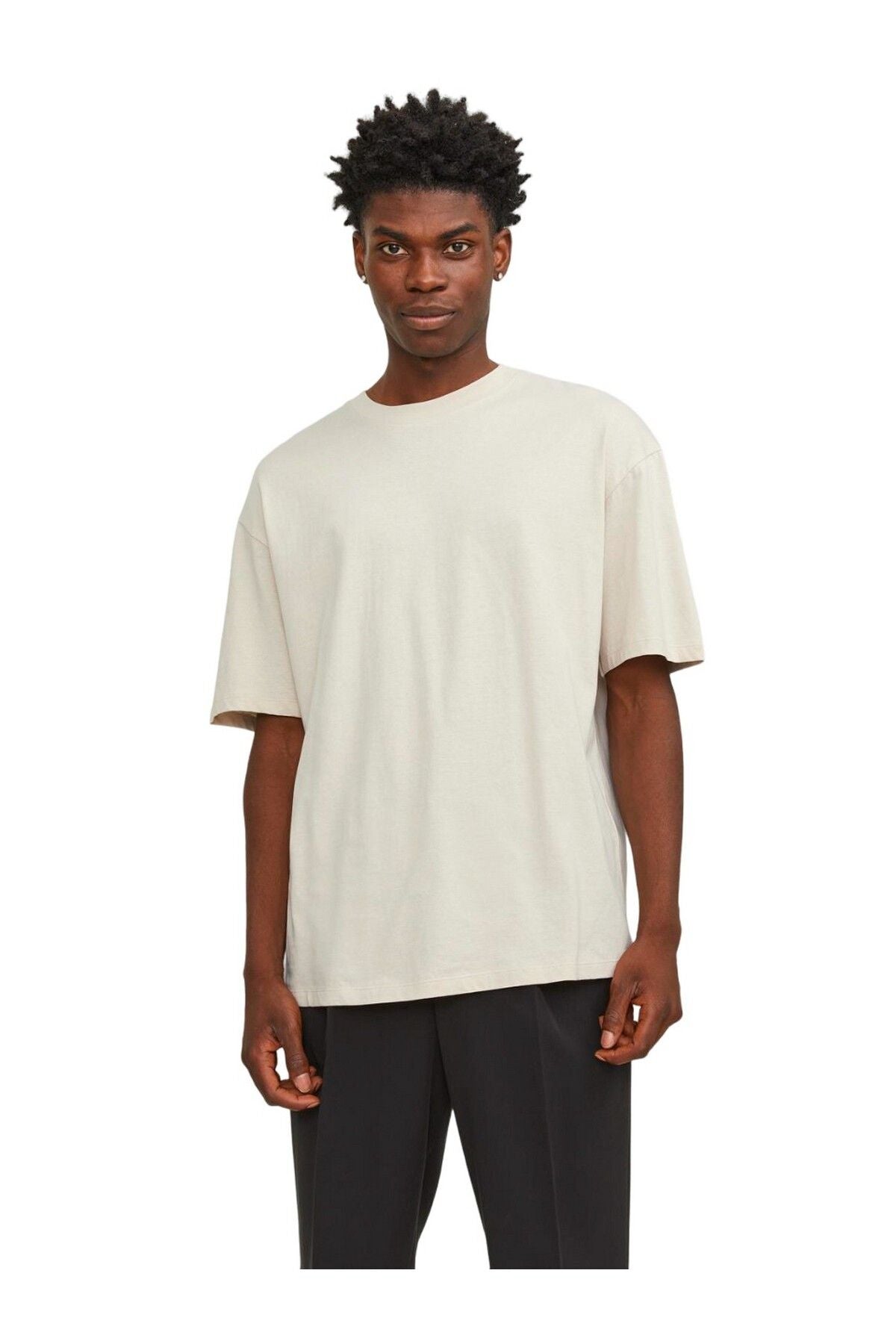 Jack&Jones Oversize Minimalist Erkek T-Shirt - Rahat Kesim Kısa Kol Secondary image