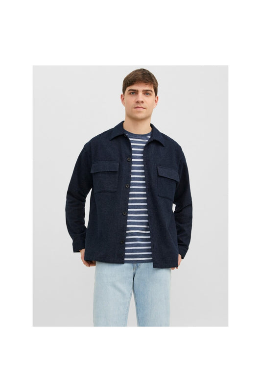Jack&Jones Oversize Minimalist Uzun Kol Erkek Gömlek