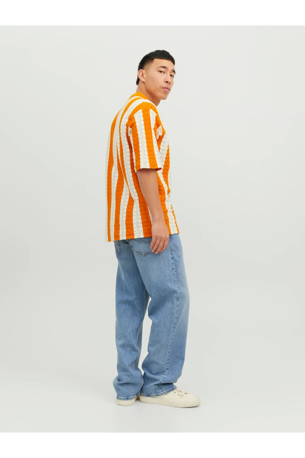 Jack&Jones Oversize Polo Yaka Kısa Kol Erkek Gömlek - Minimalist Stil