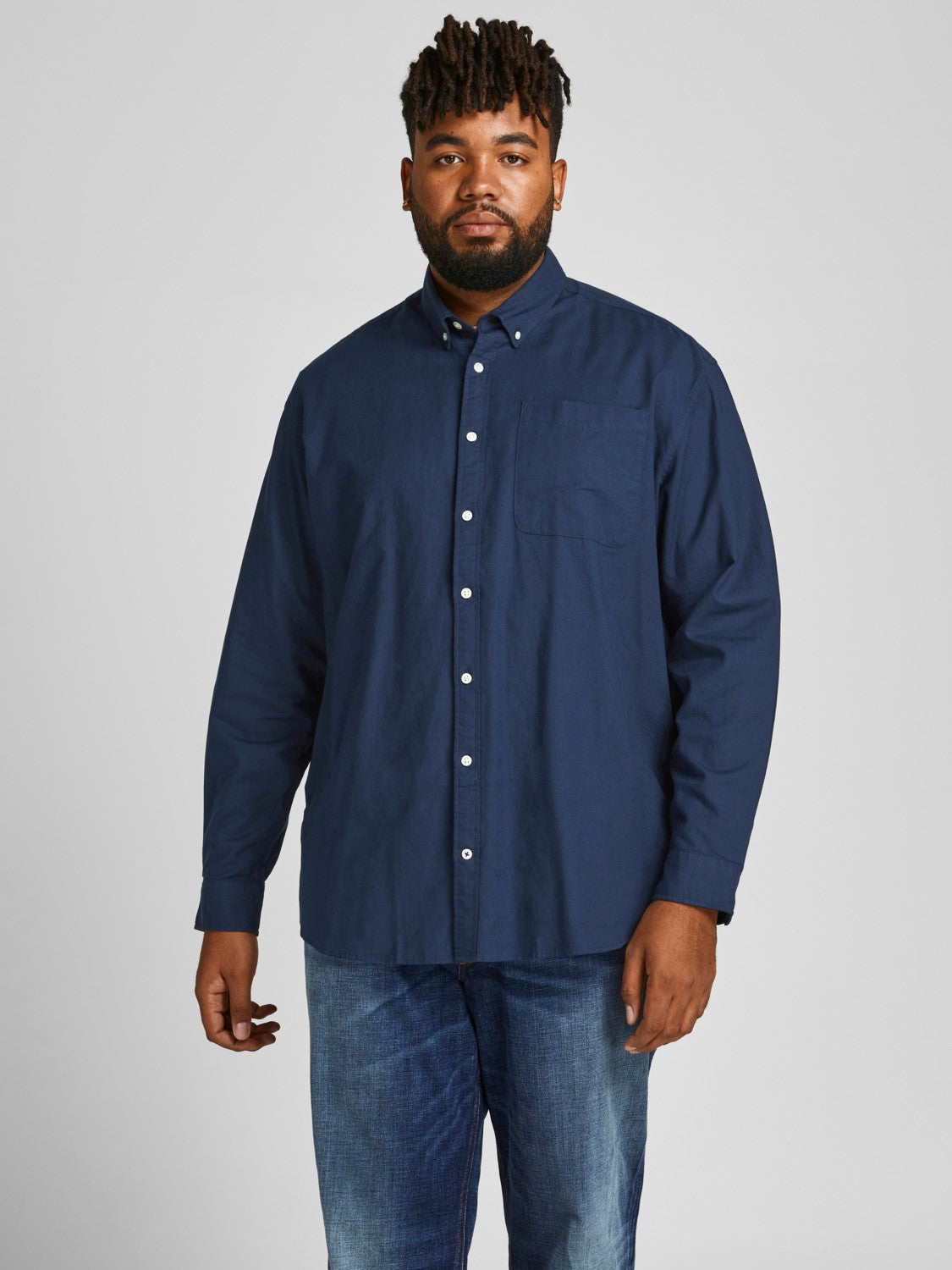 Jack&Jones Oversize Uzun Kol Minimalist Erkek Gömleği Ana görsel