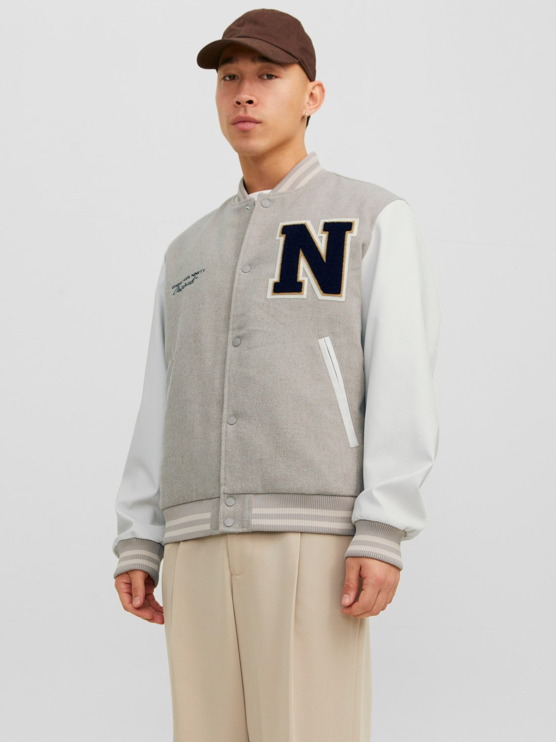 Jack&Jones Oversize Vintage Erkek Beyzbol Mont - Günlük Stil Secondary image