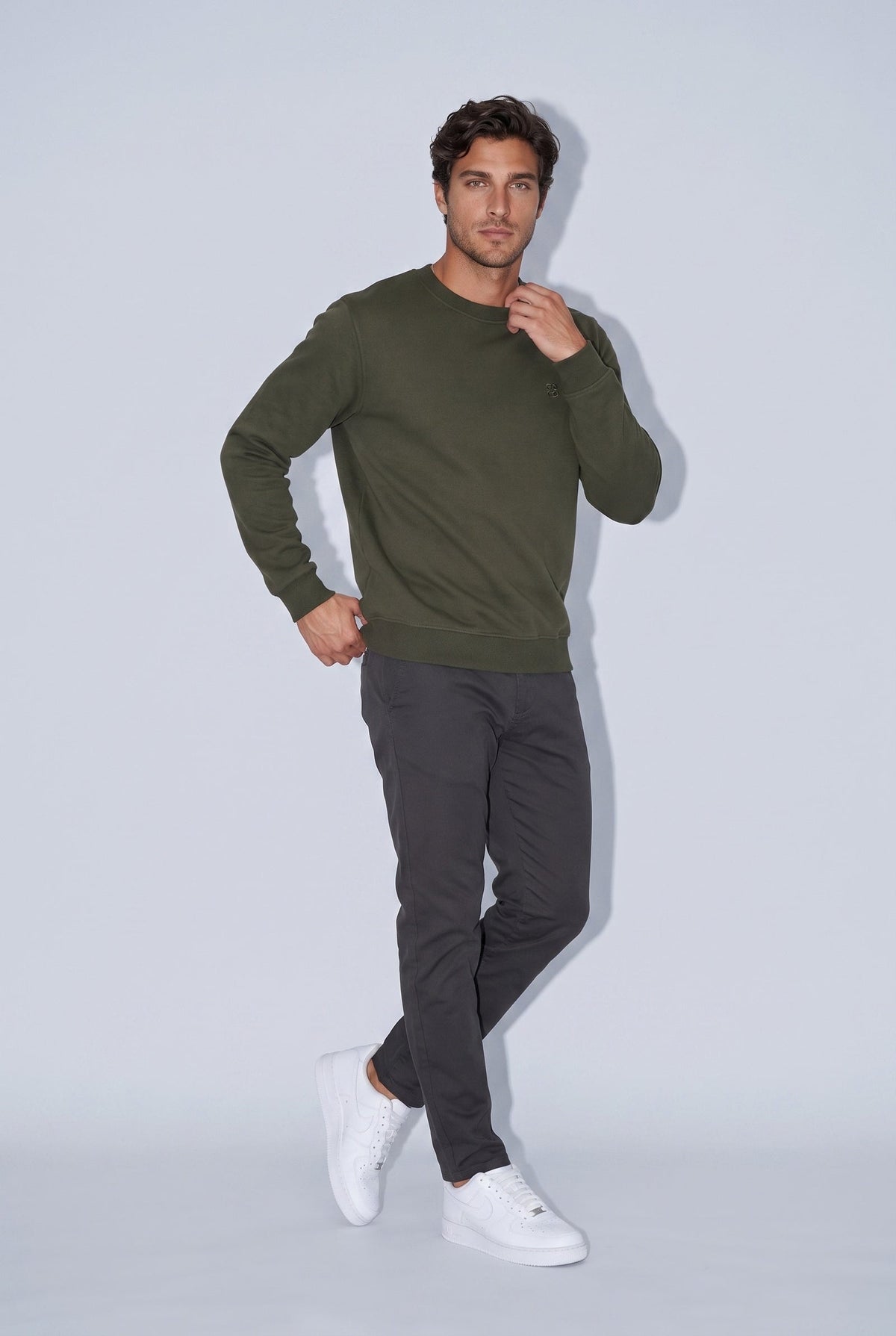 JSCO Erkek O Yaka Nakışlı Selanik Sweat JS6212