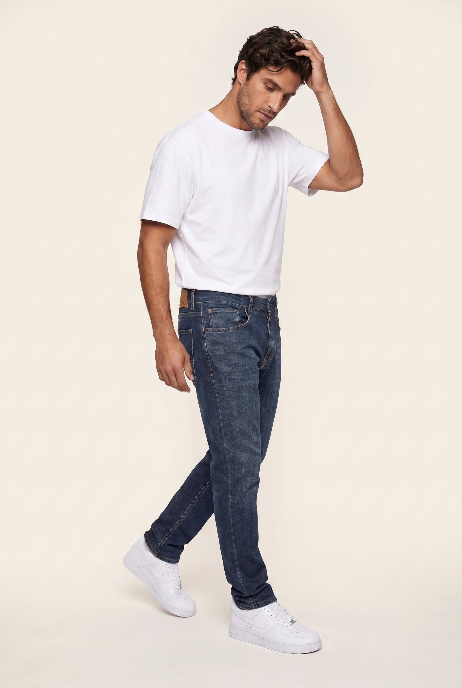 JSCO Erkek Texas Yüksek Bel Fermuarlı Boru Paça Jean Pantolon JS4400-F14 İkincil görsel